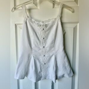 Francesca's Collections White Lace Camisole